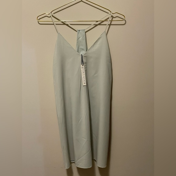 Alice + Olivia Fierra Y-Back Silk Mini Tank Dress - Picture 4 of 9